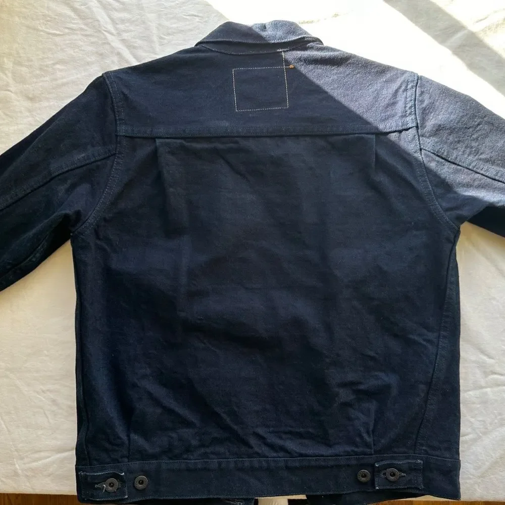 ONI Denim Denim Jacket Type II Double Indigo Overdyed Trucker Men’s Size 36